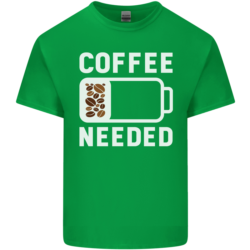Coffee Needed Funny Addict Kids T-Shirt Childrens Irish Green