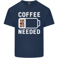 Coffee Needed Funny Addict Kids T-Shirt Childrens Navy Blue