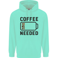 Coffee Needed Funny Addict Mens 80% Cotton Hoodie Peppermint