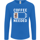 Coffee Needed Funny Addict Mens Long Sleeve T-Shirt Royal Blue
