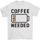 Coffee Needed Funny Addict Mens T-Shirt Cotton Gildan White