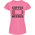 Coffee Needed Funny Addict Womens Petite Cut T-Shirt Azalea