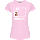 Coffee Needed Funny Addict Womens Petite Cut T-Shirt Light Pink