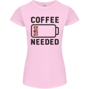 Coffee Needed Funny Addict Womens Petite Cut T-Shirt Light Pink