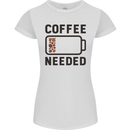 Coffee Needed Funny Addict Womens Petite Cut T-Shirt White