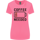 Coffee Needed Funny Addict Womens Wider Cut T-Shirt Azalea