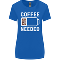 Coffee Needed Funny Addict Womens Wider Cut T-Shirt Royal Blue