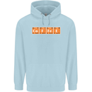 Coffee Periodic Table Chemistry Geek Funny Childrens Kids Hoodie Light Blue