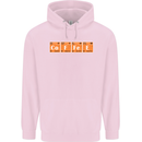 Coffee Periodic Table Chemistry Geek Funny Childrens Kids Hoodie Light Pink