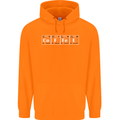 Coffee Periodic Table Chemistry Geek Funny Childrens Kids Hoodie Orange