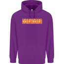 Coffee Periodic Table Chemistry Geek Funny Childrens Kids Hoodie Purple
