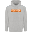Coffee Periodic Table Chemistry Geek Funny Childrens Kids Hoodie Sports Grey