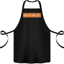Coffee Periodic Table Chemistry Geek Funny Cotton Apron 100% Organic Black