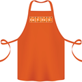 Coffee Periodic Table Chemistry Geek Funny Cotton Apron 100% Organic Orange