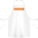 Coffee Periodic Table Chemistry Geek Funny Cotton Apron 100% Organic White