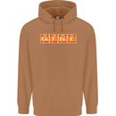Coffee Periodic Table Chemistry Geek Funny Mens 80% Cotton Hoodie Caramel Latte