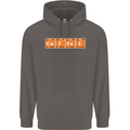 Coffee Periodic Table Chemistry Geek Funny Mens 80% Cotton Hoodie Charcoal