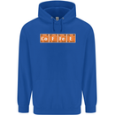 Coffee Periodic Table Chemistry Geek Funny Mens 80% Cotton Hoodie Royal Blue