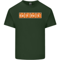 Coffee Periodic Table Chemistry Geek Funny Mens Cotton T-Shirt Tee Top Forest Green