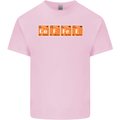 Coffee Periodic Table Chemistry Geek Funny Mens Cotton T-Shirt Tee Top Light Pink