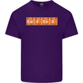 Coffee Periodic Table Chemistry Geek Funny Mens Cotton T-Shirt Tee Top Purple