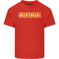 Coffee Periodic Table Chemistry Geek Funny Mens Cotton T-Shirt Tee Top Red