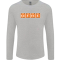 Coffee Periodic Table Chemistry Geek Funny Mens Long Sleeve T-Shirt Sports Grey