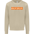 Coffee Periodic Table Chemistry Geek Funny Mens Sweatshirt Jumper Sand