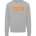Coffee Periodic Table Chemistry Geek Funny Mens Sweatshirt Jumper Sports Grey