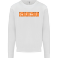 Coffee Periodic Table Chemistry Geek Funny Mens Sweatshirt Jumper White