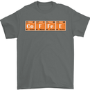 Coffee Periodic Table Chemistry Geek Funny Mens T-Shirt Cotton Gildan Charcoal