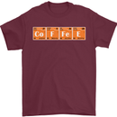 Coffee Periodic Table Chemistry Geek Funny Mens T-Shirt Cotton Gildan Maroon