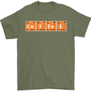 Coffee Periodic Table Chemistry Geek Funny Mens T-Shirt Cotton Gildan Military Green