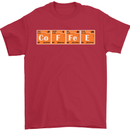 Coffee Periodic Table Chemistry Geek Funny Mens T-Shirt Cotton Gildan Red