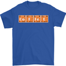 Coffee Periodic Table Chemistry Geek Funny Mens T-Shirt Cotton Gildan Royal Blue