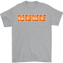 Coffee Periodic Table Chemistry Geek Funny Mens T-Shirt Cotton Gildan Sports Grey