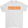 Coffee Periodic Table Chemistry Geek Funny Mens T-Shirt Cotton Gildan White