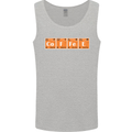 Coffee Periodic Table Chemistry Geek Funny Mens Vest Tank Top Sports Grey