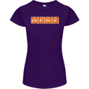 Coffee Periodic Table Chemistry Geek Funny Womens Petite Cut T-Shirt Purple