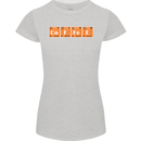 Coffee Periodic Table Chemistry Geek Funny Womens Petite Cut T-Shirt Sports Grey