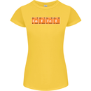 Coffee Periodic Table Chemistry Geek Funny Womens Petite Cut T-Shirt Yellow