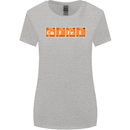Coffee Periodic Table Chemistry Geek Funny Womens Wider Cut T-Shirt Sports Grey