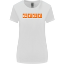 Coffee Periodic Table Chemistry Geek Funny Womens Wider Cut T-Shirt White