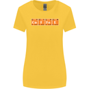 Coffee Periodic Table Chemistry Geek Funny Womens Wider Cut T-Shirt Yellow