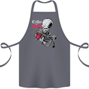 Coffee or Death Skull Cotton Apron 100% Organic Steel