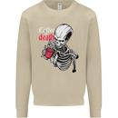 Coffee or Death Skull Mens Sweatshirt Jumper Sand