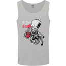 Coffee or Death Skull Mens Vest Tank Top Sports Grey