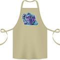 Cololurful Leopard Wild Cat Panther Cotton Apron 100% Organic Khaki