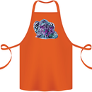 Cololurful Leopard Wild Cat Panther Cotton Apron 100% Organic Orange