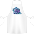 Cololurful Leopard Wild Cat Panther Cotton Apron 100% Organic White